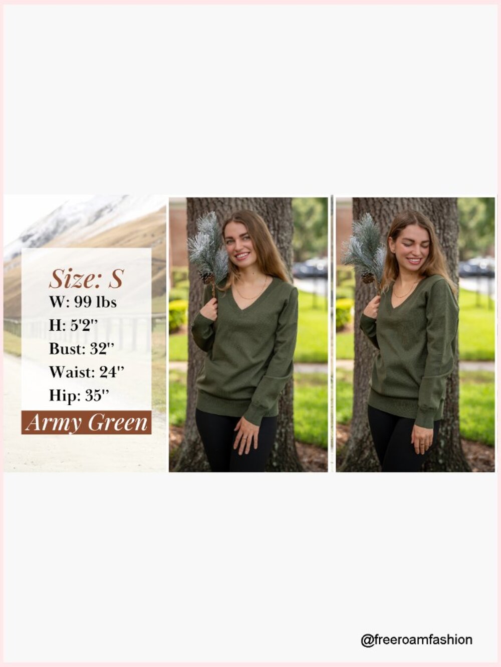 V Neck Lightweight Ribbed Knit Pullover Long Sleeve Casual Sweater Tops - Picture 6 of 7